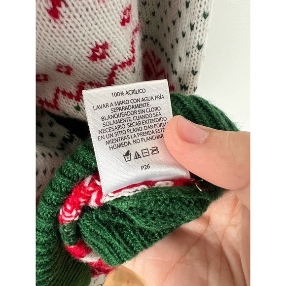 Jolly Sweaters ugly Christmas sweater with tie and buttons detail - Picture 6 of 7